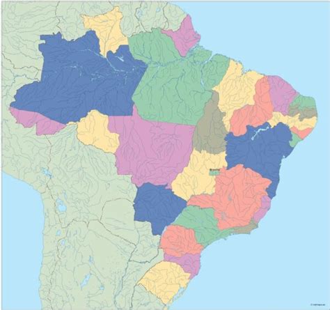 Brazil Vector Map Digital Maps Netmaps Uk Vector Eps And Wall Maps