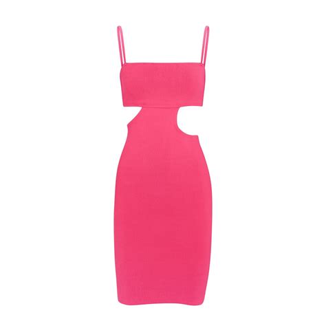Buy Hunza G Amelia Cut Out Seersucker Dress One Size Pink At 50 Off Editorialist