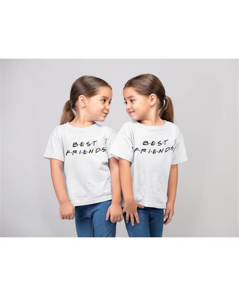 Kids Matching Best Friends T-Shirts Set, Friends Tv Show, Friends Font, Besties Forever Kids ...