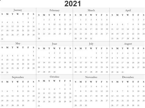Free Printable Calendars 2021 2021 Calendar Printables Free Blank