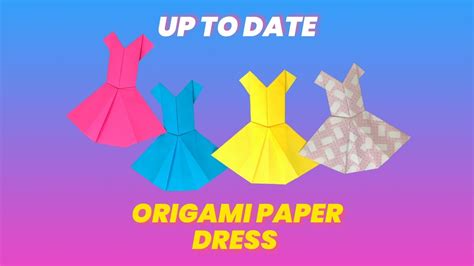 Easy Origami Dress Origami Paper Dress Diy Paper Craft Hello