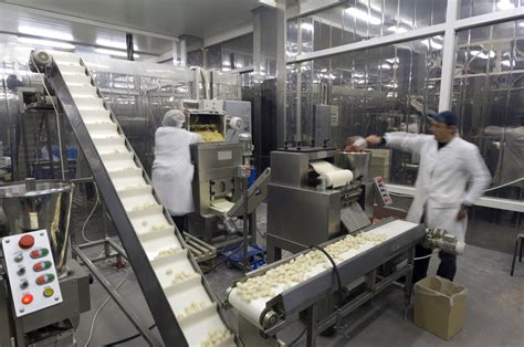 Production Line In The Food Factory Food Quality And Safety