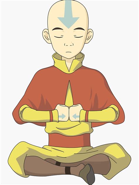 Avatar Aang Anime Avatar The Last Airbender Sticker For Sale By