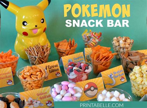 Pokemon Birthday Party Food Ideas Health