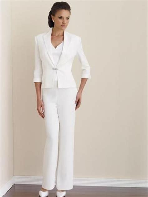 Image Result For Elegant White Pant Suits Women Suits Wedding