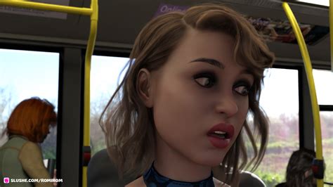 Rule 34 1girls 2020 3d Blonde Hair Blue Dress Bus Bus Interior