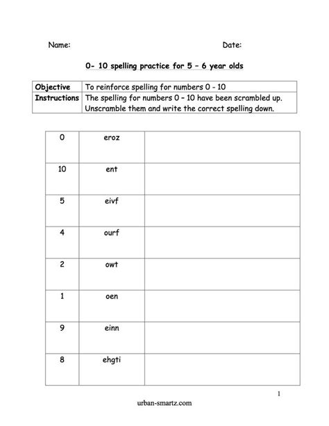 The teacher can ask questions. 0 - 10 spelling practice for 5 - 6 year olds | Maths ...