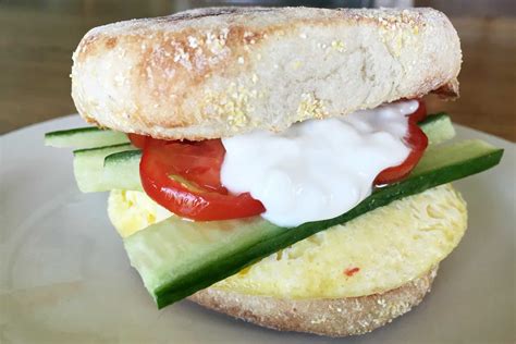 Greek Inspired English Muffin And Egg Sandwich Merry About Town