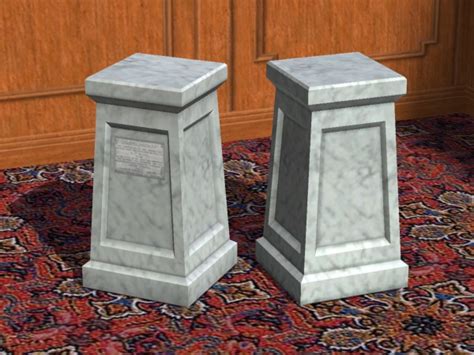 Mod The Sims Two Maxis Pedestals As End Tables
