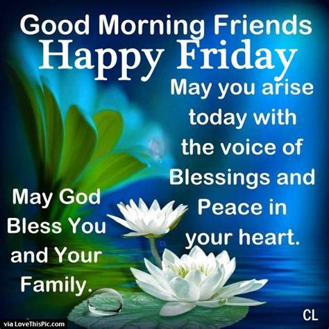 Good Morning Friday Blessings Pictures Photos And Images For Facebook