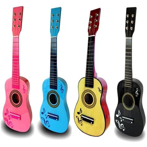 Kids Childrens Girls 23inch Wooden Guitar Acoustic Musical Instrument