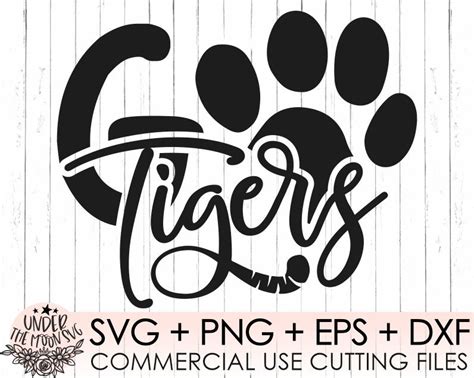 Go Tigers Svg Tatzen Svg Tigers Svg Kommerzielle Nutzung Etsy