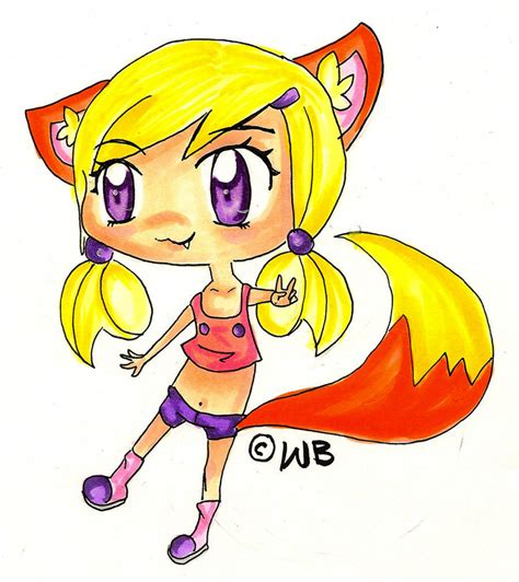 Chibi Fox Girl Request By Wicansblood On Deviantart