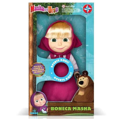 Boneca Masha Com Som Masha E O Urso Estrela Bonecas Magazine Luiza