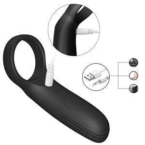 Amazon De Cockring Vibrator Vibrierend Mit Klitorisstimulator Silikon