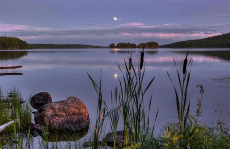 Ночное озеро Фотограф Евгений Куренков Озера Пейзажи Фото пейзажа