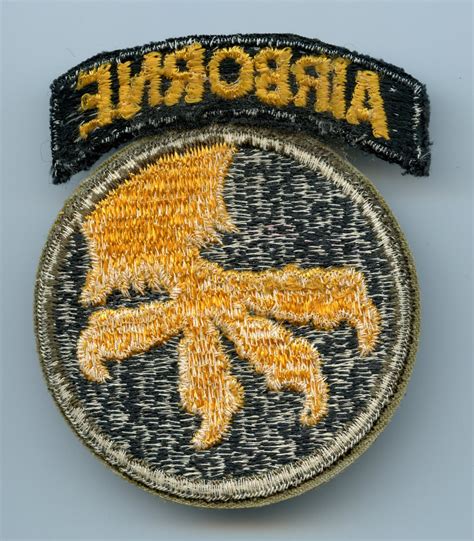 Ww2 17th Airborne Division Patch Chasing Militaria