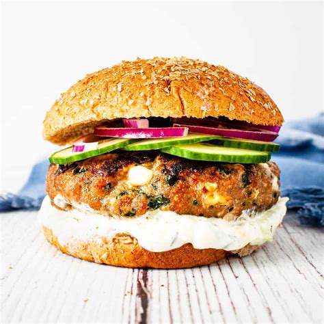Spinach And Feta Turkey Burger Recipe Cart