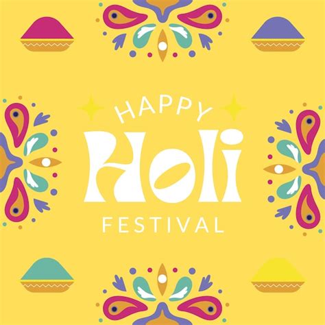 Premium Vector Happy Holi Festival Social Media Post Modern Minimal