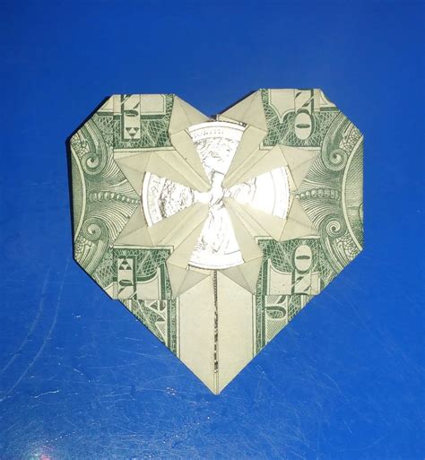 The Best Origami Heart Out Of Dollar Bills Ideas Easy Origami Step