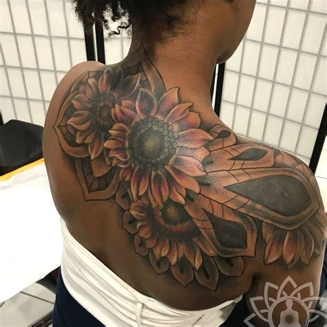 Color Tattoos On Dark Skin Females