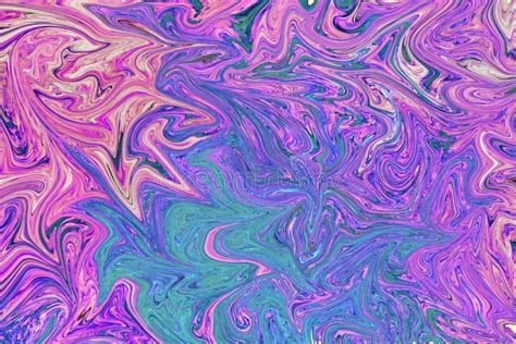 Abstract Marble Texture With Mixed Neon Colors Stock Photo Image Of