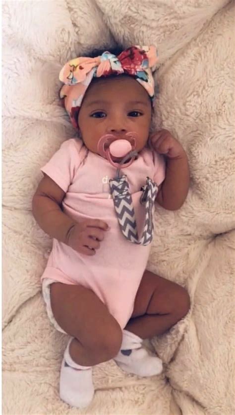 Pin By Tonya On Beautiful Black Babies Cute Newborn Baby Girl Cute Mixed Babies Black Baby Girls