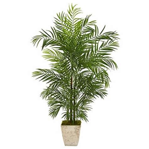 Nearly Natural 9829 63 In Areca Artificial Palm Tree In Country White