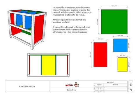 Si procede con la costruzione. banco fresa fai da te | Bar chart, Chart, Router