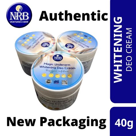 Original Nrb Magic Underarm Whitening Deo Cream 20g40g New Packaging