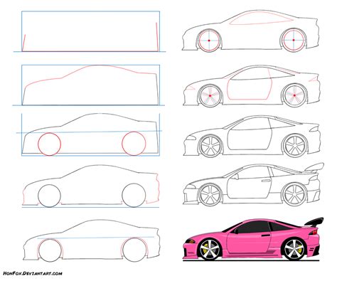 How To Draw A Car Simple Cars Jkw