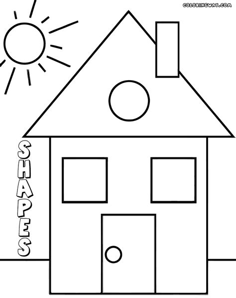 Printable Coloring Shapes It Is Best To Start With The Very Basic