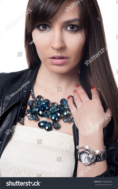 Beautiful Sexy Brunette Girl Posing On Stock Photo 478854040 Shutterstock