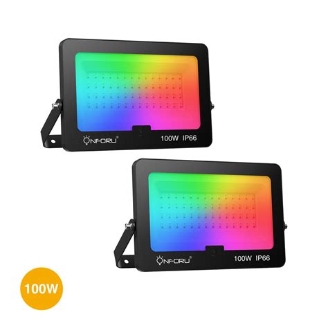 Onforu 100w Outdoor Uv Led Black Flood Light Ip66 Waterproof