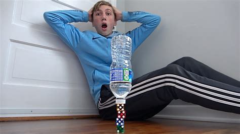 Insane Bottle Flip Trick Shot That S Amazing Youtube