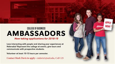 Become A College Of Business Ambassador Announce University Of