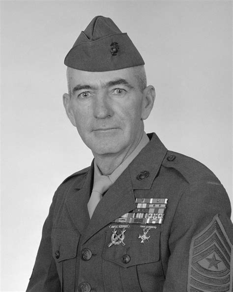 Portrait Us Marine Corps Usmc Sergeant Major Sgm Gorman Covered
