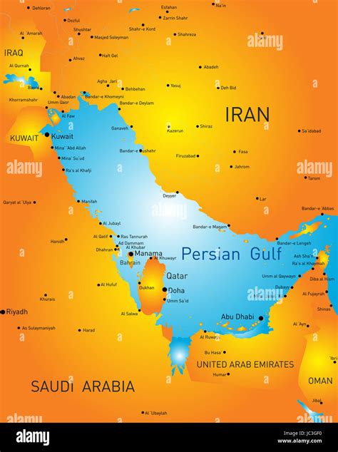 Political Map Of Persian Gulf Map Of World
