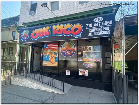 Que Rico Nyc Restaurant In Staten Island Official Menus And Photos