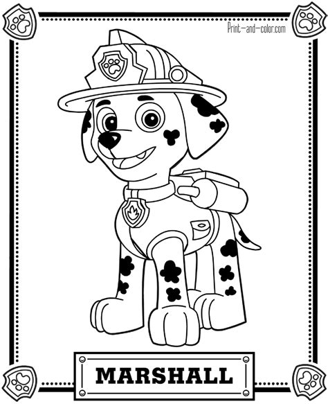 Ronnen get ready for an absolutely free set of printable paw patrol coloring pages with all pups from the series known by children in numerous countries of. Paw Patrol Coloring Print Outs Coloring Pages