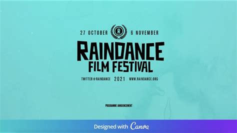 29th Raindance Film Festival Programme Announcement Youtube
