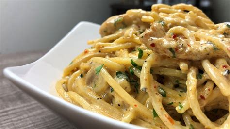 Alfredo Chicken Spaghetti Recipe Homemade Italian Recipe Restaurant