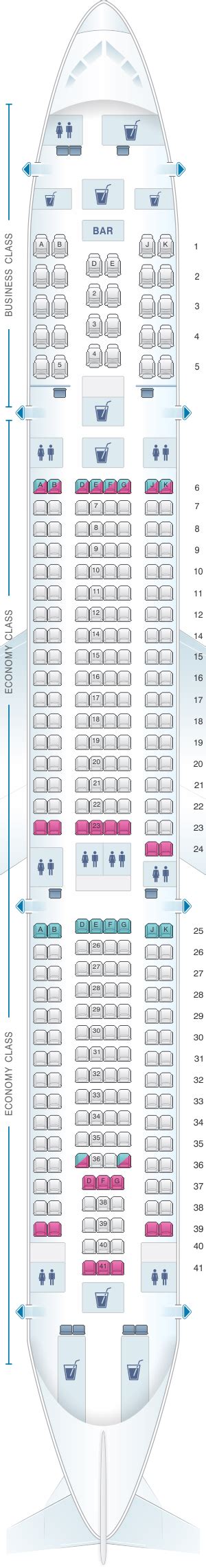 A Seat Map Turkish Airlines