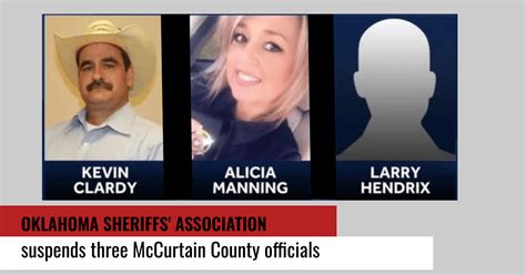 Oklahoma Sheriffs Association Suspends Three Mccurtain County Officials