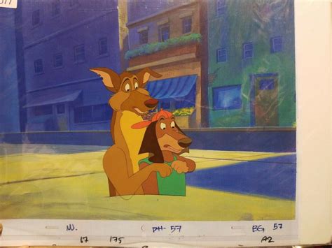 Original All Dogs Go To Heaven Animation Cel (Certificate of
