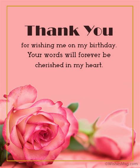 Thank You Messages For Birthday Wishes Wishesmsg Off