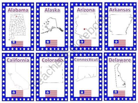 Printable Free States And Capitals Flashcards Printable Printable