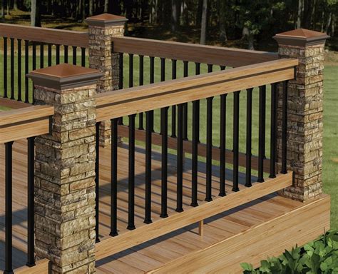 There are composite railings, aluminum railings, iron railings, stainless steel railings, wood deck railings, vinyl railings and many other different . Pin on For the Home