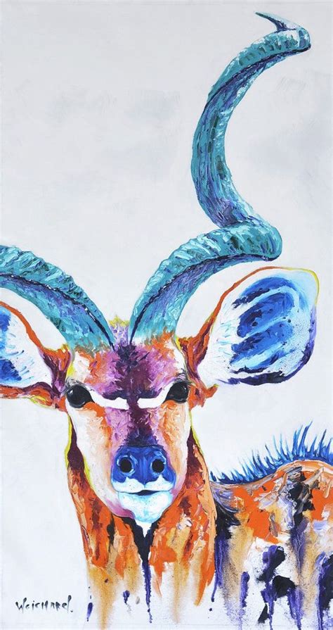 Antelope Painting African Animal Art By Aidan By