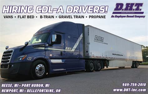 CDL-A Drivers - Join DHT Group! - D.H.T.